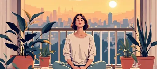 Sunset Balcony Serenity