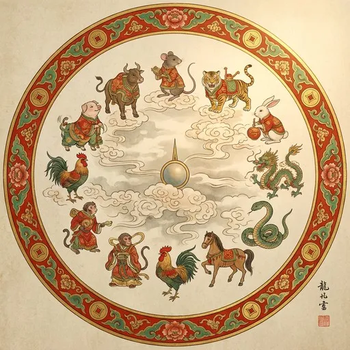 Chinese Zodiac Wheel