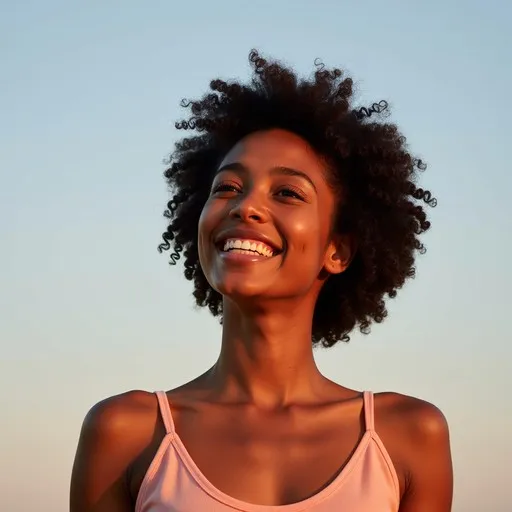 Radiant joy smile