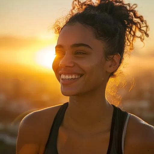 Radiant joy smile